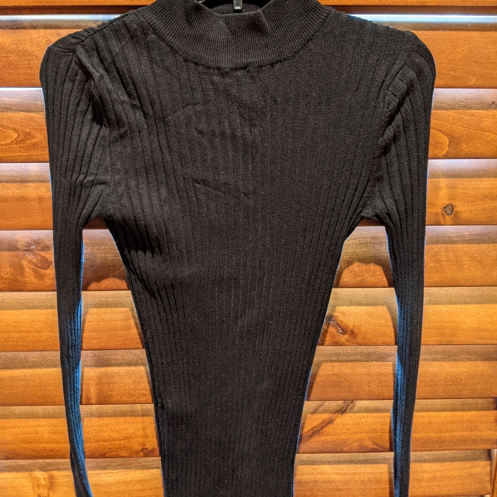 Pink Rose Turtleneck Sweater